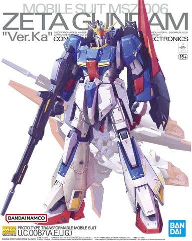  Đồ chơi lắp ráp MG 1/100 ZETA GUNDAM Ver.Ka 