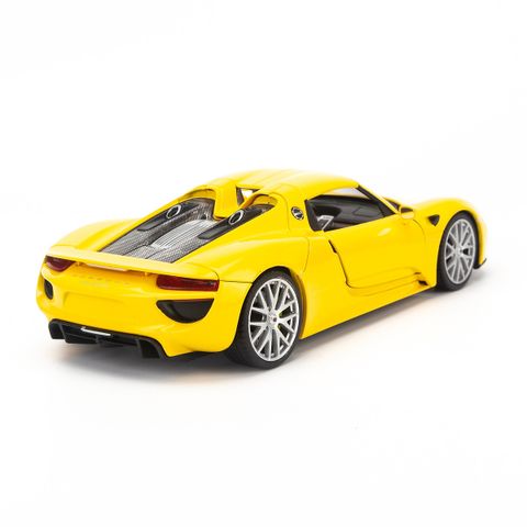  Mô hình xe Porsche 918 Spyder (Hard-Top) 1:24 Welly- 24055HW- Yellow 