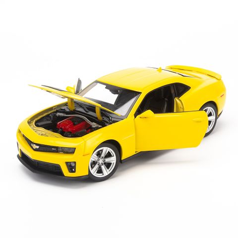  Mô hình xe Chevrolet Camaro ZL1 1:24 Welly-24042W- Yellow 