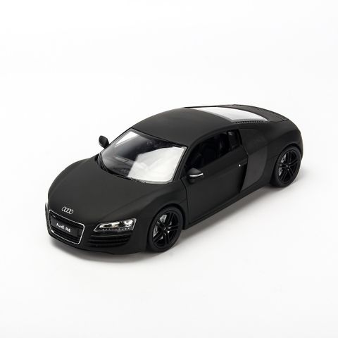  Mô hình xe Audi R8 1:24 Welly- 22493-Matte Black 