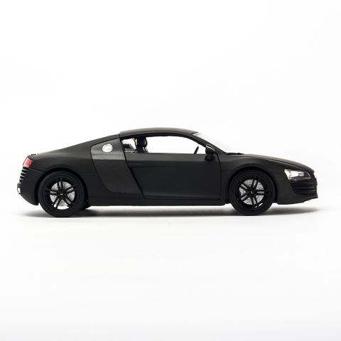  Mô hình xe Audi R8 1:24 Welly- 22493-Matte Black 