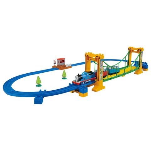  Đồ chơi tàu hỏa đường ray trẻ em Takara Tomy Thomas & Friends Wobble Bridge Set dùng pin 