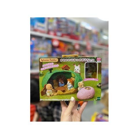  Đồ chơi EP - 65 Sylvanian Families nơi ẩn náu của nhím Cute Secret House Set 