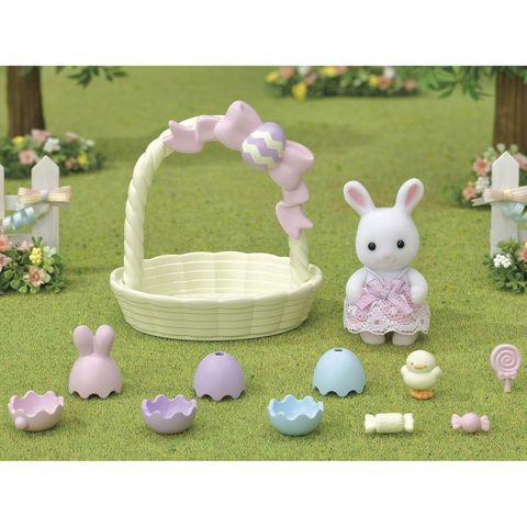  SE-205 White Rabbit Baby Easter Eggs Set Calico Critters Sylvanian Families 