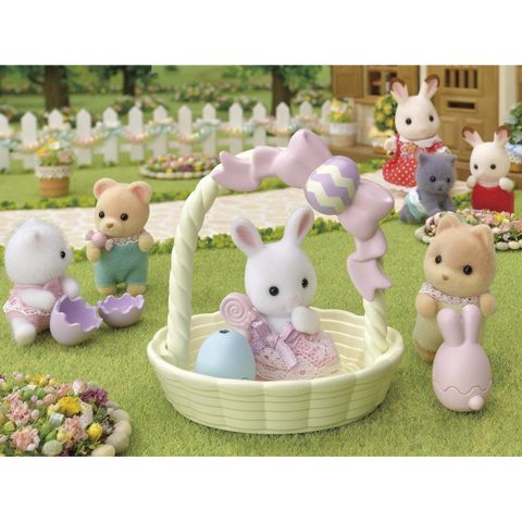  SE-205 White Rabbit Baby Easter Eggs Set Calico Critters Sylvanian Families 