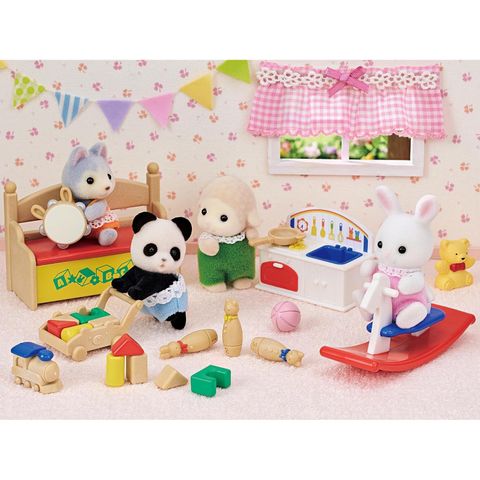  DF-20 Doll and Furniture Set White Rabbit and Baby Panda 