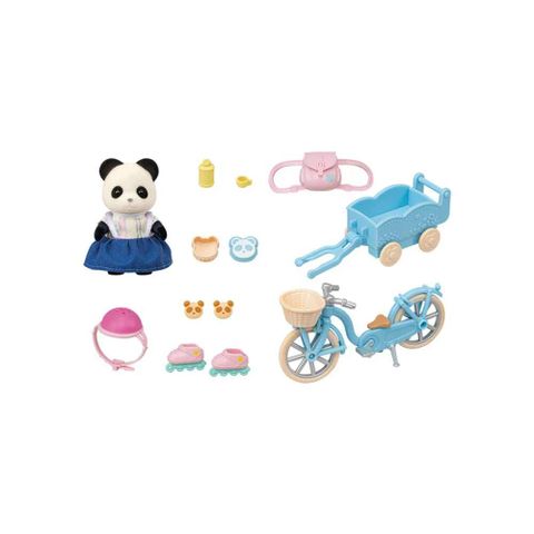  Đồ chơi Gấu trúc đạp xe Sylvanian Families Lunun Cycling Set - Panda Girl 