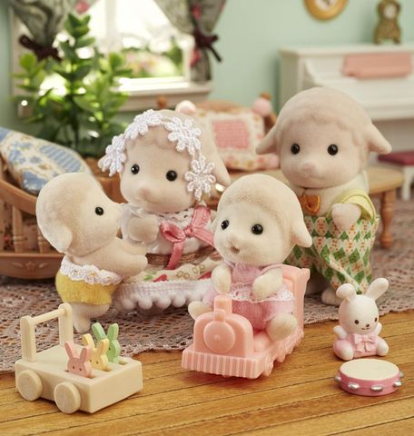  Đồ chơi búp bê Hi-08 Sylvanian Families Doll Twin-chan Sheep 