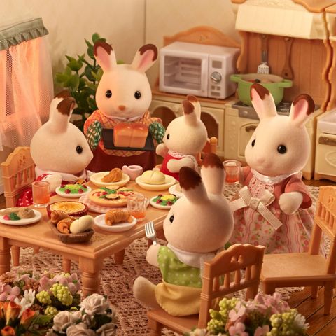  Đồ chơi búp bê U-100 Chocolat Rabbit Dad Sylvanian Family Doll 