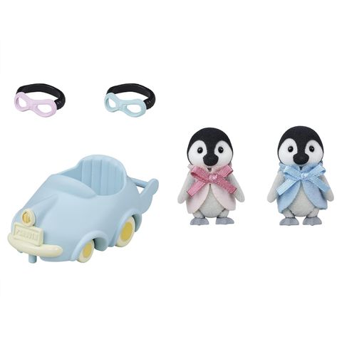  DF-23 Sylvanian Families Doll and Furniture Set Penguin Baby Cart 