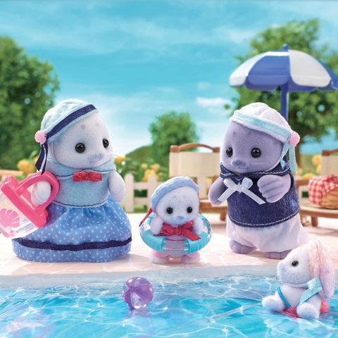  Bộ đồ chơi búp bê gia đình FS-51 Sylvanian Families Seal Family Doll Set 