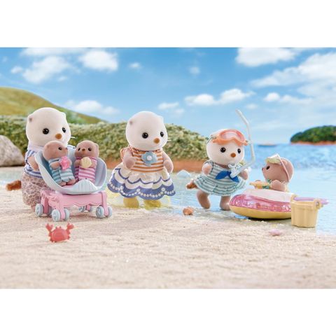  Đồ chơi búp bê gia đình FS-54 Sylvanian Families Cove Sea Otter Family 