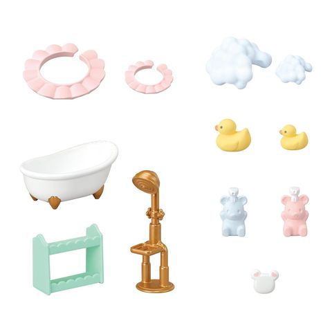  Đồ chơi búp bê DF-26 Sylvanian Families Bath Time Marshmallow Mice Set 