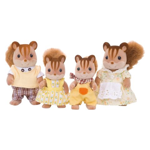  Đồ chơi búp bê Walnut squirrel family Girl of Sylvanian Families doll 