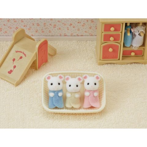  Đồ chơi 3 em bé chuột Sylvanian Families Marshmallows Mouse 