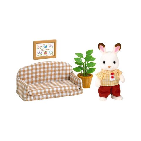  Đồ chơi bộ bàn ghế búp bê DF-07 Furniture set chocolat rabbit Father Sylvanian Families 