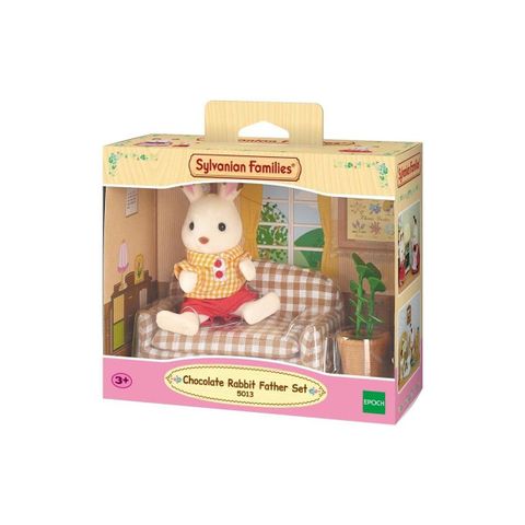  Đồ chơi bộ bàn ghế búp bê DF-07 Furniture set chocolat rabbit Father Sylvanian Families 