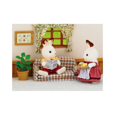  Đồ chơi bộ bàn ghế búp bê DF-07 Furniture set chocolat rabbit Father Sylvanian Families 