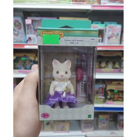  Mèo Lụa Dễ Thương Sylvanian Families EP-6003 Town Girl Series Silk Cat 