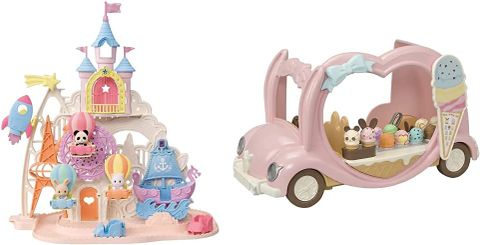  Đồ chơi Sylvanian Families EP-89 Happy Ice Cream Wagon Set - White Rabbit Mom 