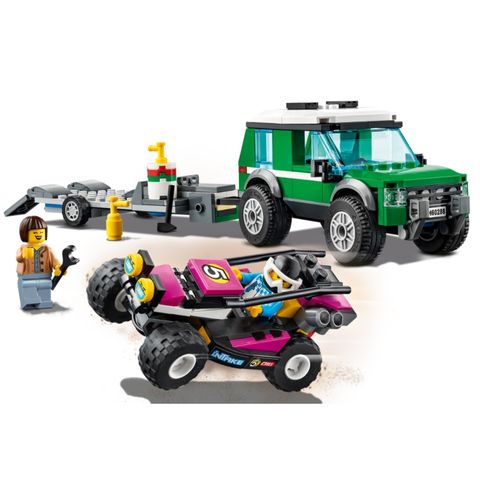  Đồ Chơi Xếp Hình LEGO 60288 Ô Tô Racing Buggy Transporter 