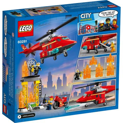  Đồ chơi xếp hình Lego city 60281 Trực Thăng Cứu Hỏa 