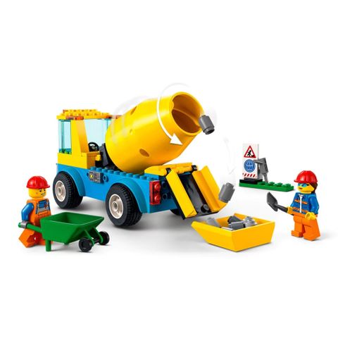  Lego City 60325 Xe Tải Cement Mixer Truck 85 Mảnh 