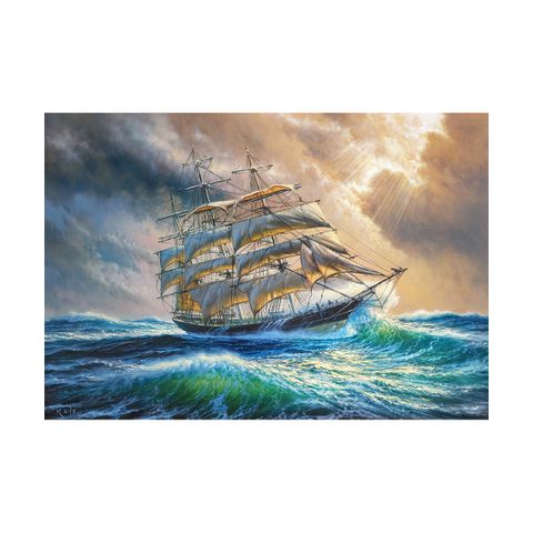  Tranh ghép hình puzzle 1000 mảnh Sailing Against All Odds Castorland 