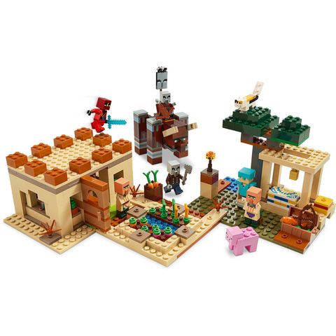  LEGO Minecraft The Villager Raid 21160 Building Toy Action Playset 