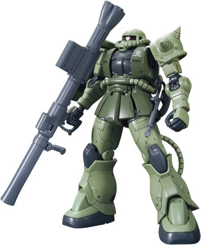  Đồ chơi lắp ghép Model Kit Bandai Hobby RG 1/144 MS-06F Zaku II (Green) 