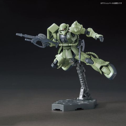  Đồ chơi lắp ghép Model Kit Bandai Hobby RG 1/144 MS-06F Zaku II (Green) 