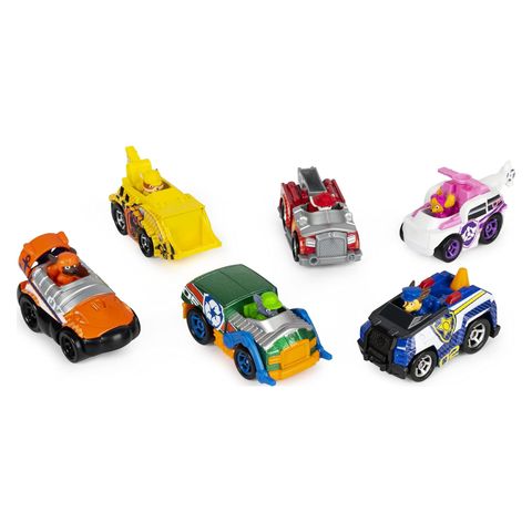  Set 6 mô hình xe 6058350 Paw Patrol, True Metal Classic Gift Pack of 6 Collectible Die-Cast Vehicles, 1:55 Scale 