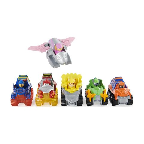  Set 6 mô hình xe cứu hộ PAW Patrol True Metal Dino Rescue Gift Pack, 6 Collectible Die-Cast Vehicles 