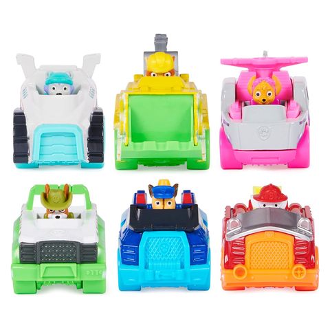  Set 6 mô hình xe 6064139 PAW Patrol: True Metal Neon Rescue Vehicles - 6pk 