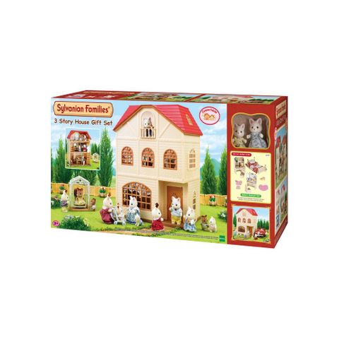 Bộ đồ chơi quà tặng nhà 3 tầng 3 Story House Sylvanian Families 
