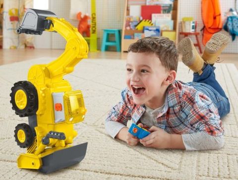  Fisher Price Xe xúc cát biết nói Bob the Builder R/C Super Scoop 