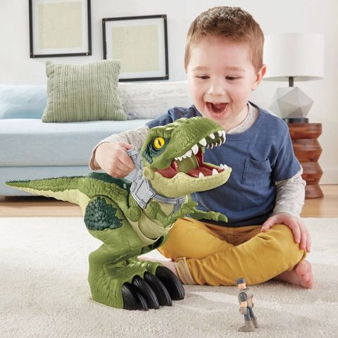  Đồ chơi khủng long Fisher-Price Imaginext Jurassic World Mega Mouth T.rex Dinosaur Toy cao 35cm 