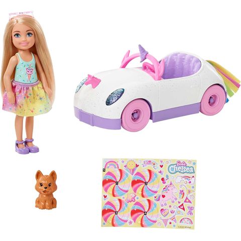  Barbie Club Chelsea Doll & Toy Car 