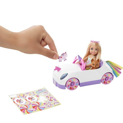  Barbie Club Chelsea Doll & Toy Car 