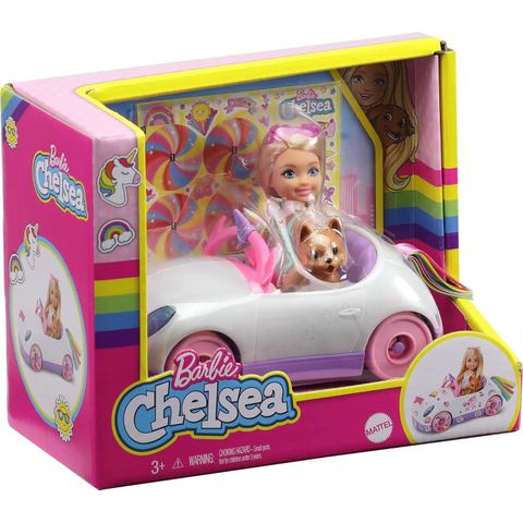  Barbie Club Chelsea Doll & Toy Car 