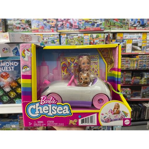  Barbie Club Chelsea Doll & Toy Car 