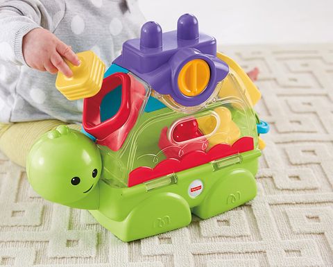  Fisher Price Đồ chơi cho bé 1 tuổi - xếp chồng và thả khối rùa con CMY20 