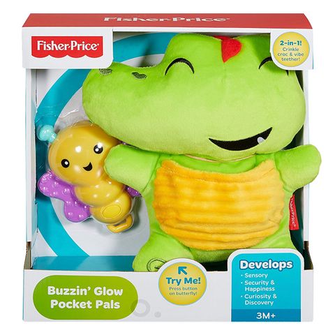  Đồ chơi cá sấu bông và bướm ngậm nướu Fisher Price DFP76 