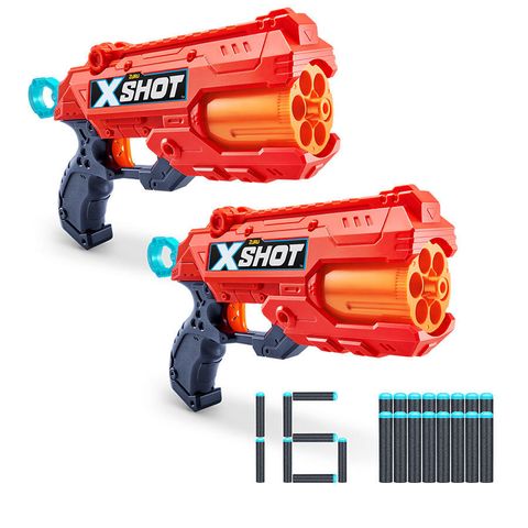  Đồ chơi phóng thanh xốp mút MK 3 X-Shot (2 bệ phóng, 3 lon, 12 thanh mút) - 36432 