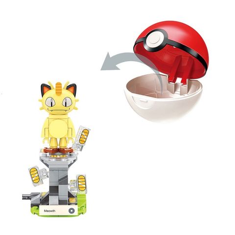  Đồ Chơi Lắp Ghép B0103 Pokemon (68 chi tiết) Nhân Vật Meowth 