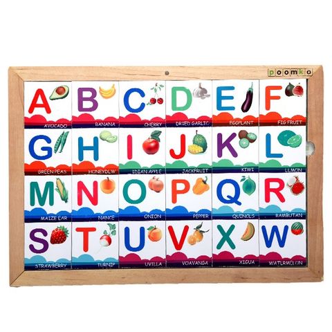  Bộ Alphabet chữ cái chủ đề hoa quả Poomko A03.2 