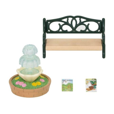  Bộ ghế và Bồn nước Công viên Bench and Fountain 