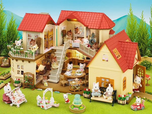 Bộ quà tặng Nhà phố sáng đèn Set D Sylvanian Families 2746