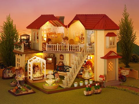  Bộ quà tặng Nhà phố sáng đèn Set D Sylvanian Families 2746 