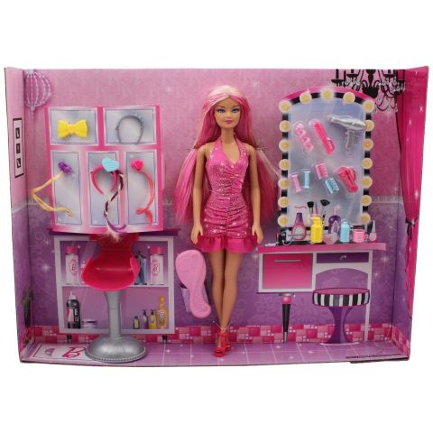  Bộ làm tóc búp bê Barbie Salon Stylist 